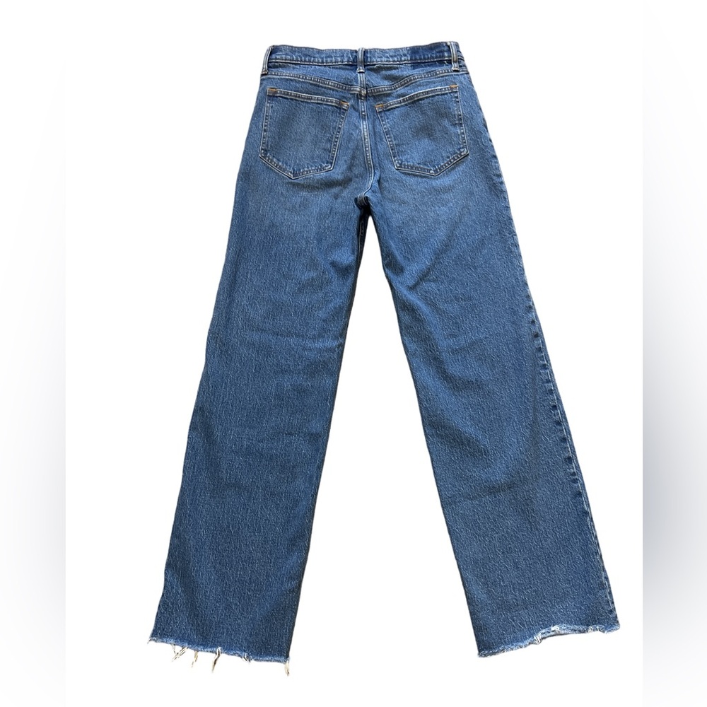 Abercrombie & Fitch High Rise 90s Relaxed Frayed Hem Jean - Picture 4 of 7